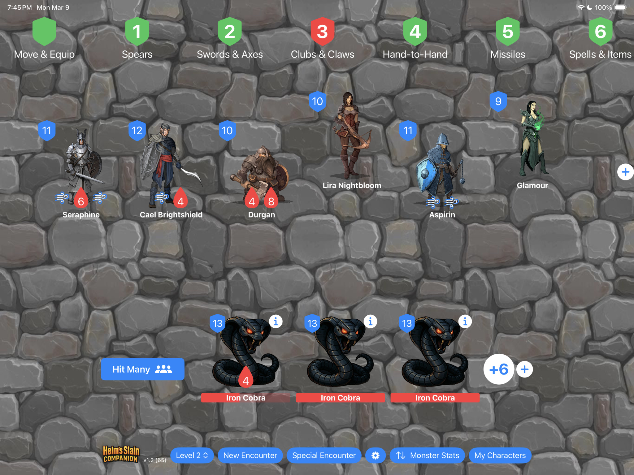 Helm's Slain board game set up on a table